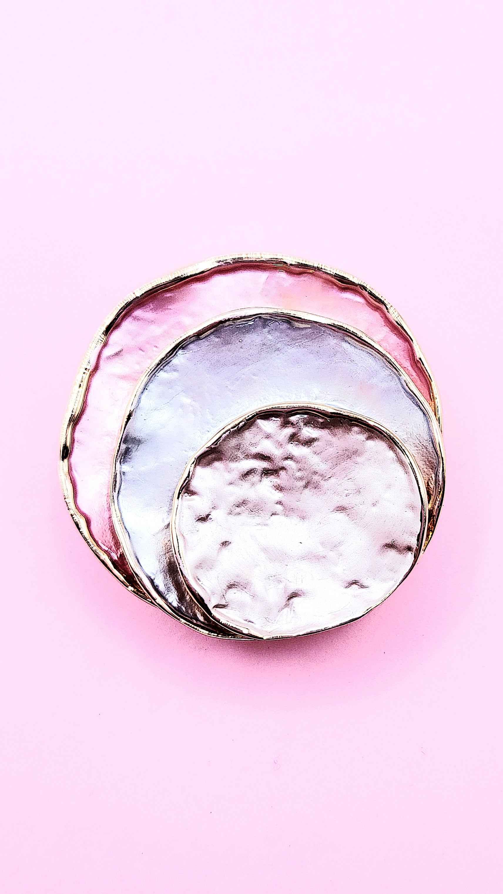 Abstract Magnetic Layered Brooch