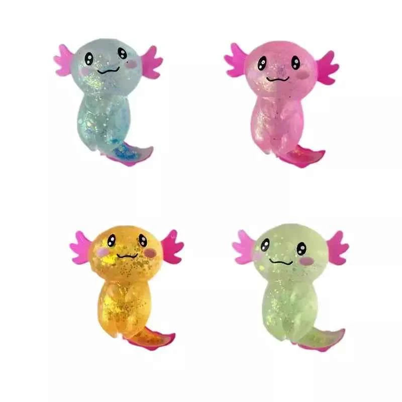 Axolotl Glitter Squishies Stress Fidget Toy