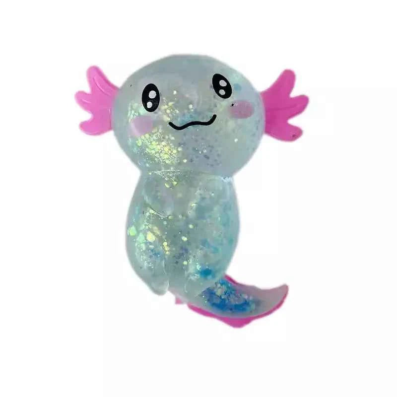 Axolotl Glitter Squishies Stress Fidget Toy