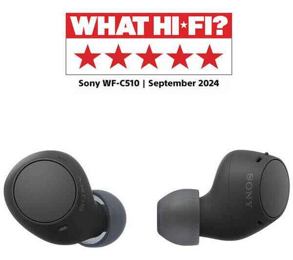 SONY WF-C510 HEADPHONES TRUE WIRELESS BLUETOOTH 5.3 IN EAR EARBUDS IPX4 BLACK